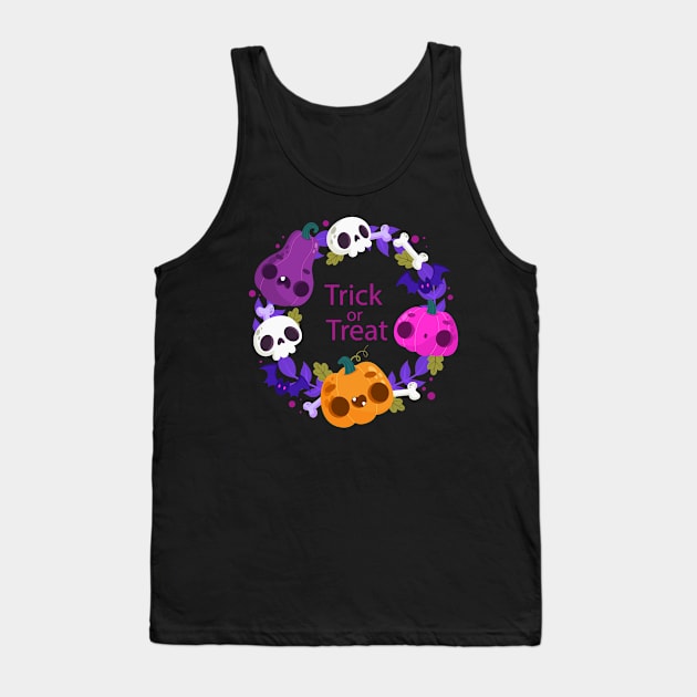 Trick Or Treat Tank Top by Mako Design 